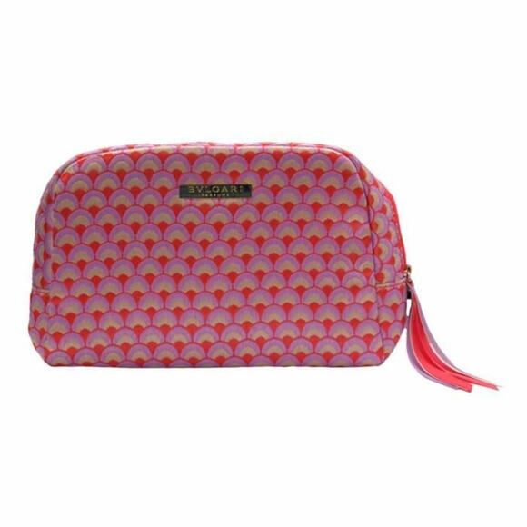 Bvlgari Women Pink And Red Pouch - Picture 1 of 1